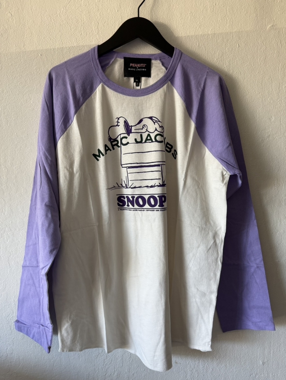 Marc Jacobs Purple Peanuts Edition 'Rest Of My Life' Long Sleeve T-Shirt